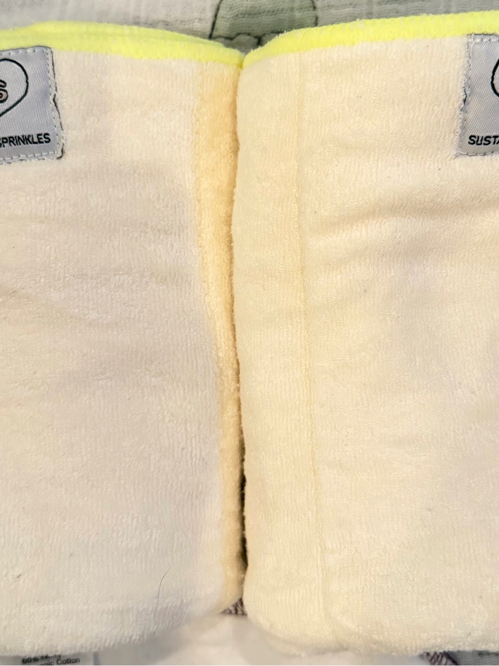 Cloth Diaper Inserts Hemp Bamboo Heavy Wetter Geffen Tri - Picture 4 of 5